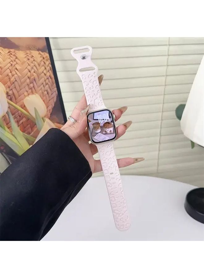 Light Green Soft Strap Apple Watch Band Compatible 38 40 41mm Waterproof Sport - Image 1